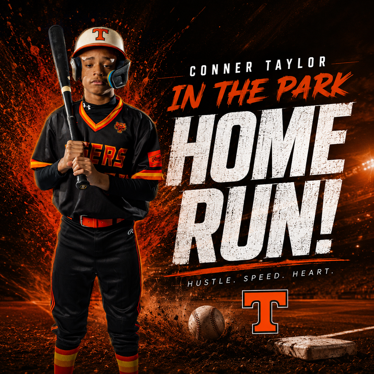 Connor Taylor in the park home run